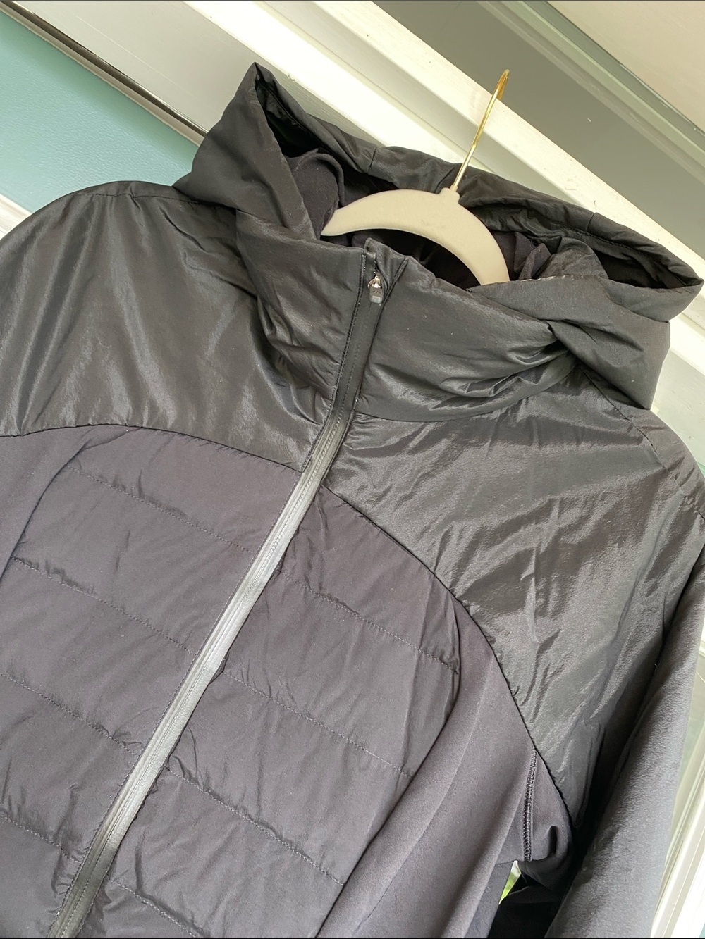 lululemon athletica Black Hooded down quilted Jacket - Picture 3 of 13